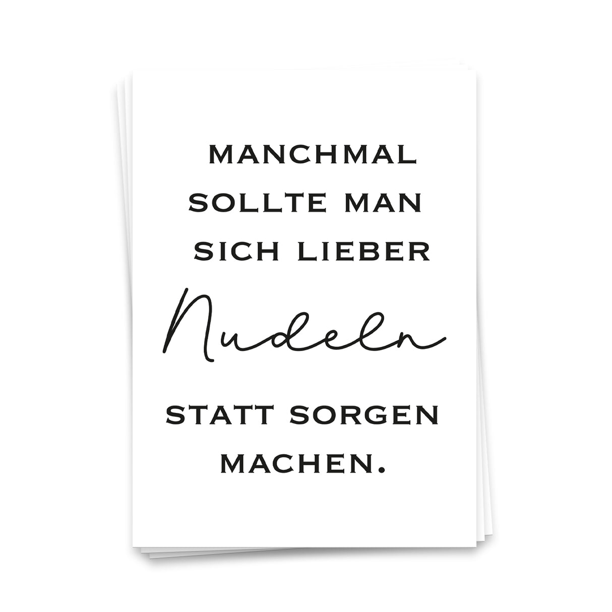 Nudeln machen - Postkarte
