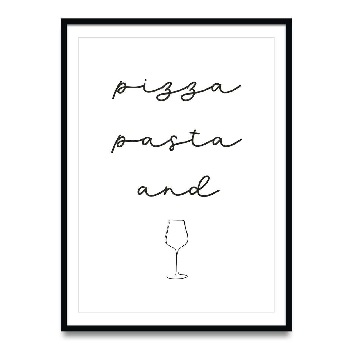 Pizza Pasta and Vino - Poster