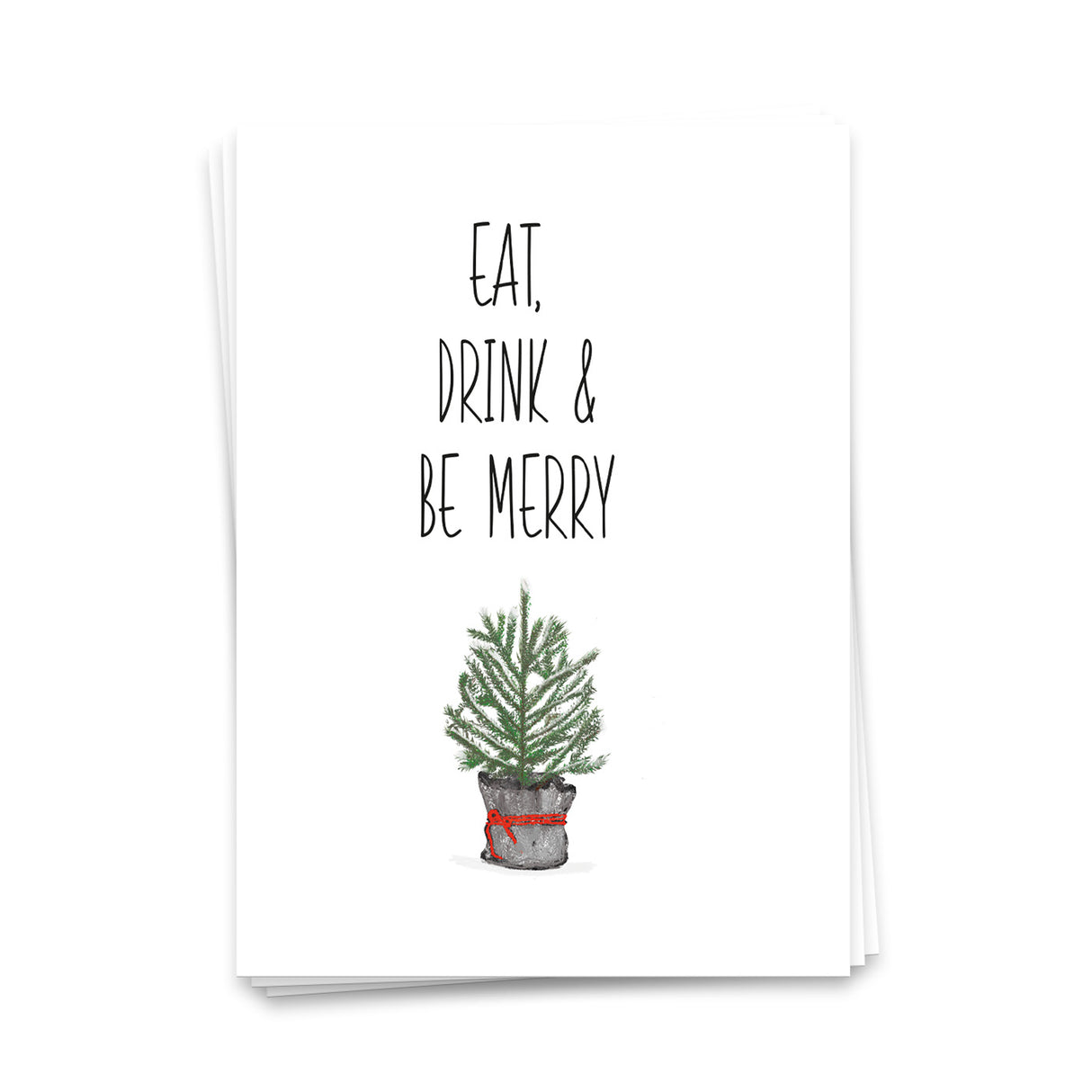 Eat, drink and be merry - Weihnachtskarte