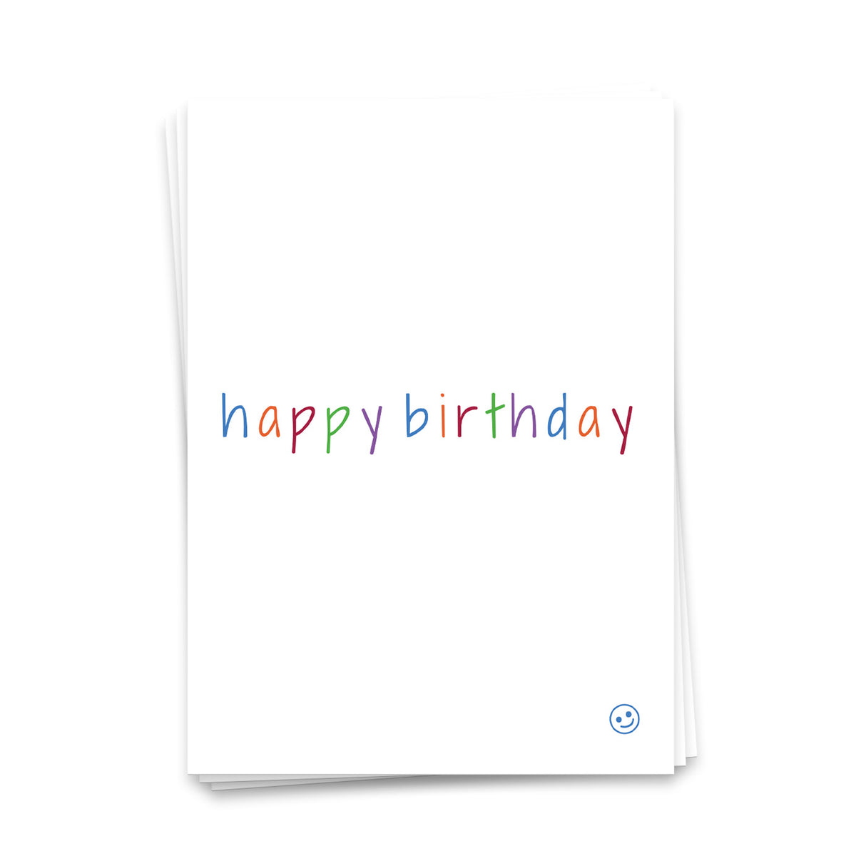 Happy Birthday Smiley - Postkarte