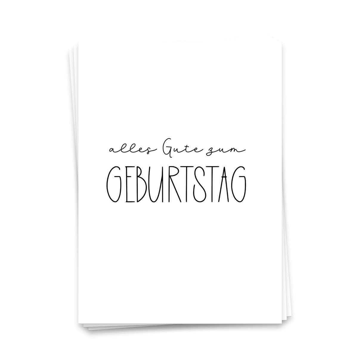 Zum Geburtstag - Postkarte