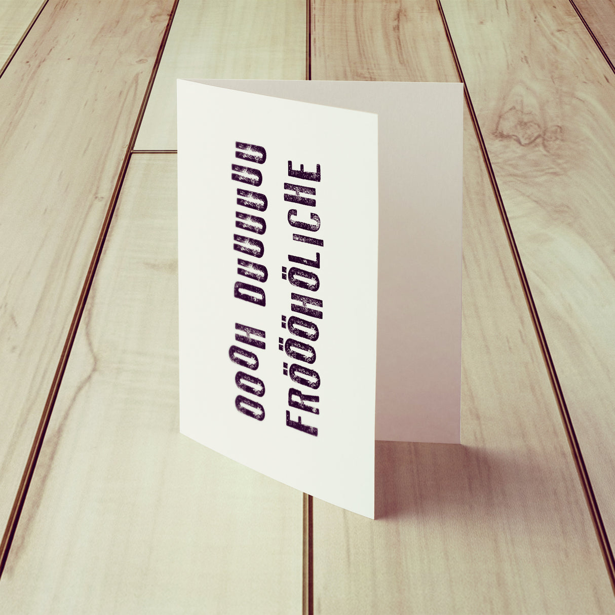 Oh du fröhliche - Klappkarte mit Umschlag