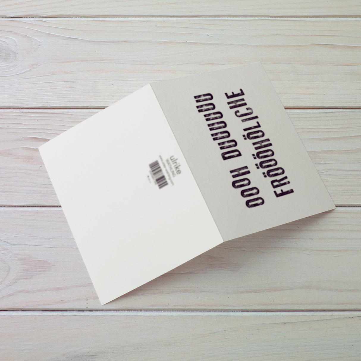 Oh du fröhliche - Klappkarte mit Umschlag