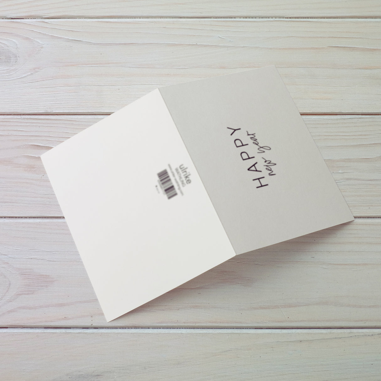 Happy new Year - Klappkarte mit Umschlag