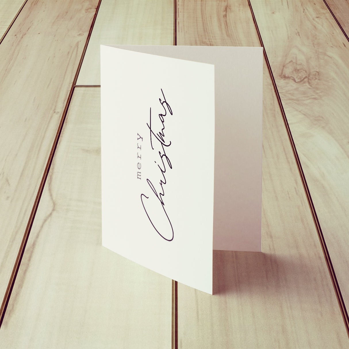 Merry Christmas - Klappkarte mit Umschlag