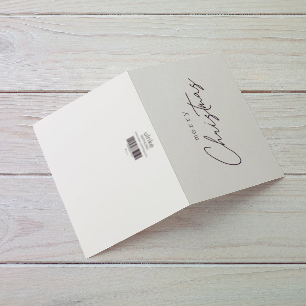 Merry Christmas - Klappkarte mit Umschlag