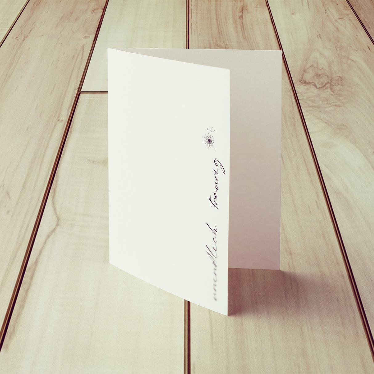 Unendlich traurig - Klappkarte mit Umschlag