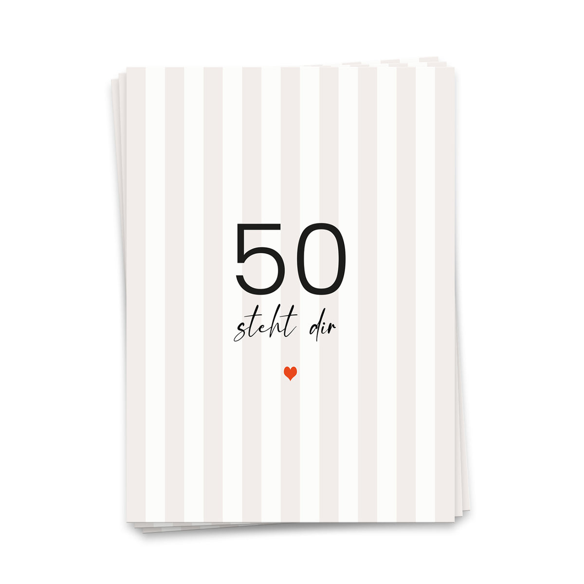 50 steht dir - Postkarte