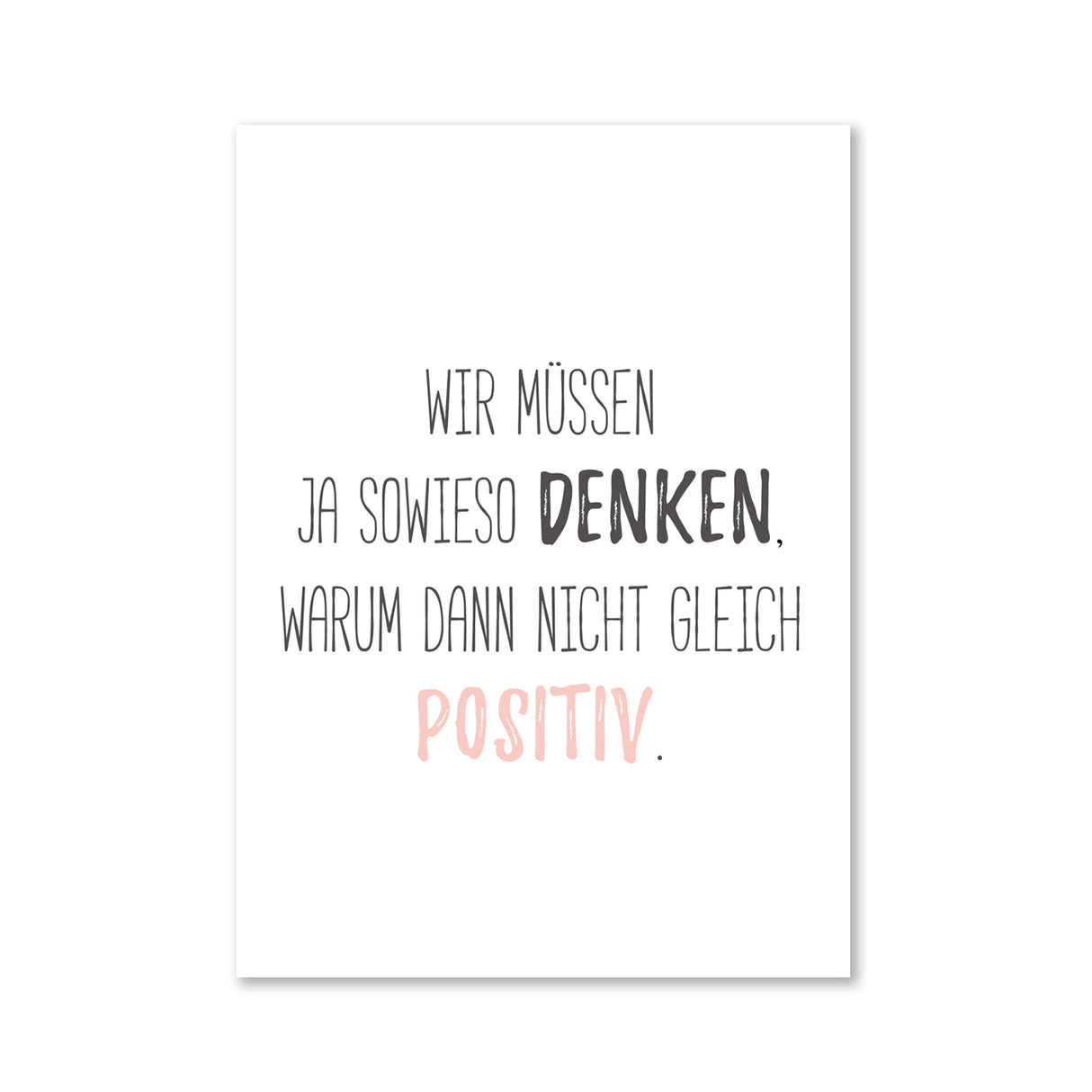 Positiv denken - Magnet