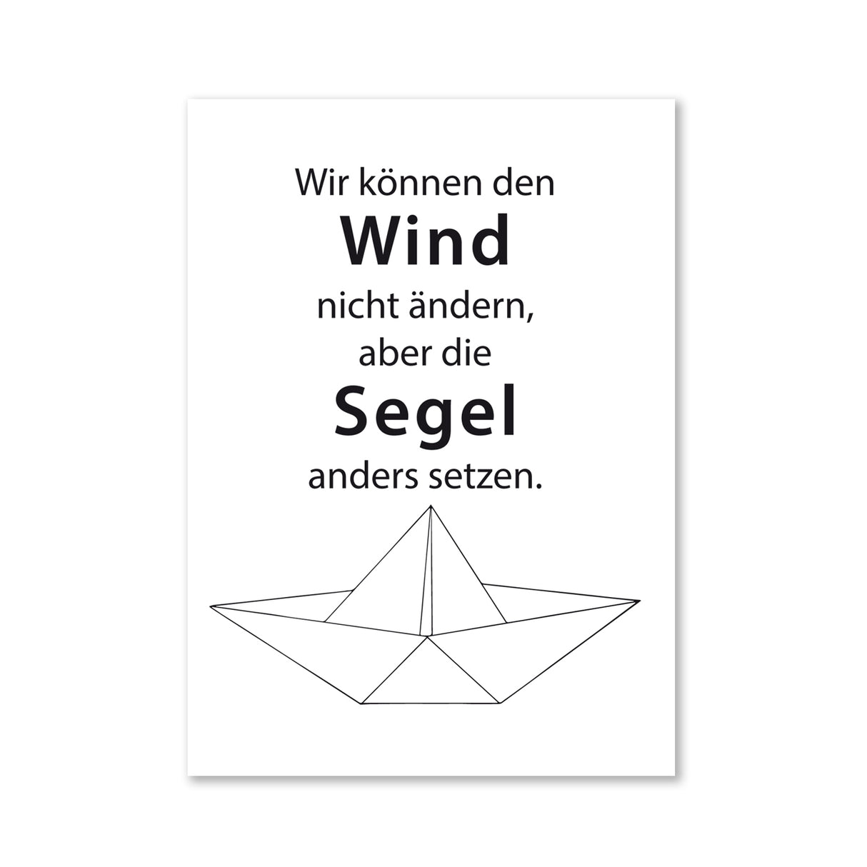Wir können den Wind nicht ändern - Magnet