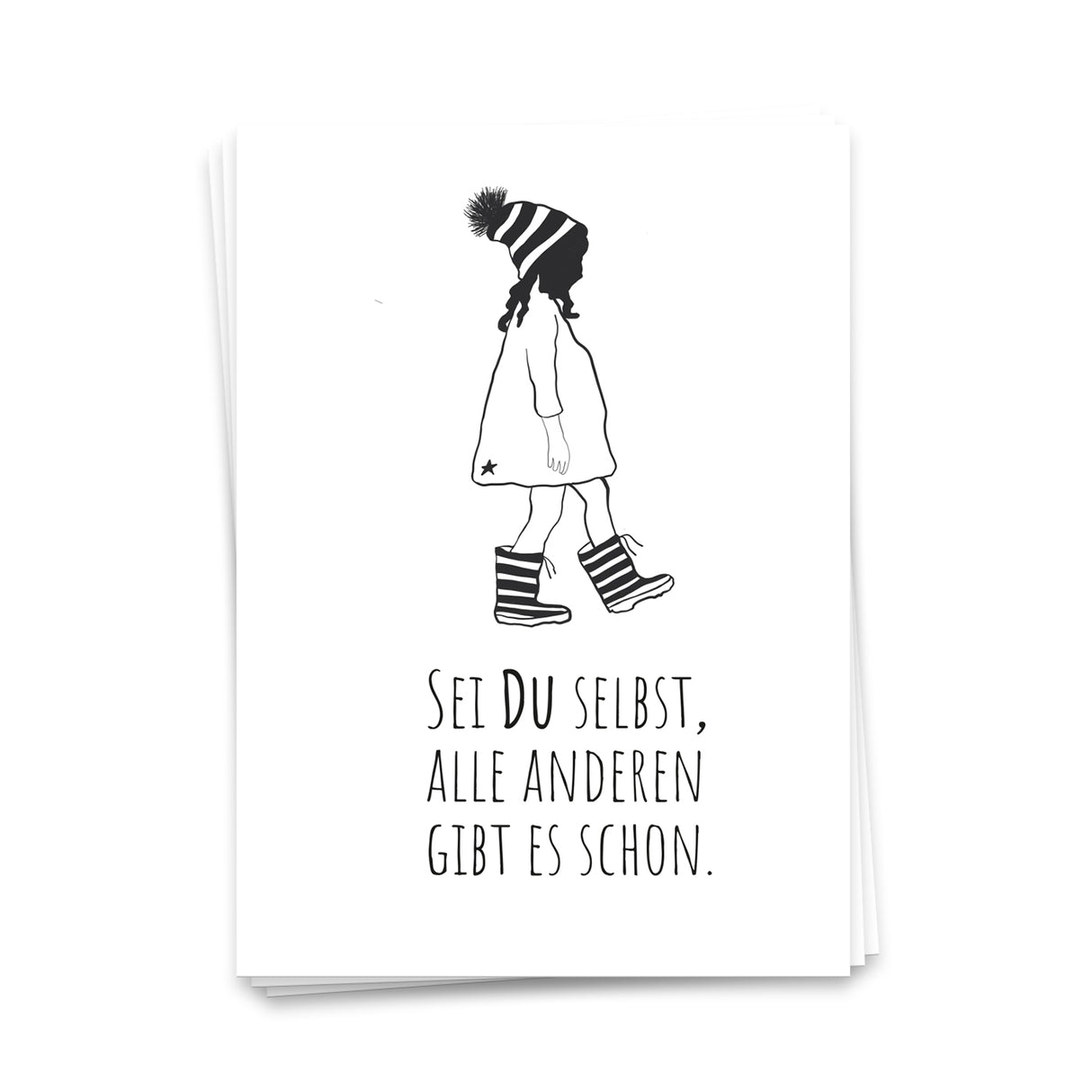 Sei du selbst, alle anderen gibt es schon - Postkarte