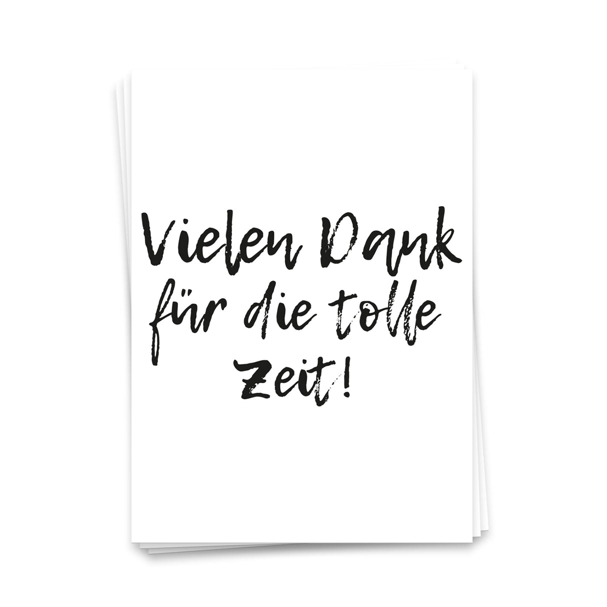 Vielen Dank für die tolle Zeit - Postkarte