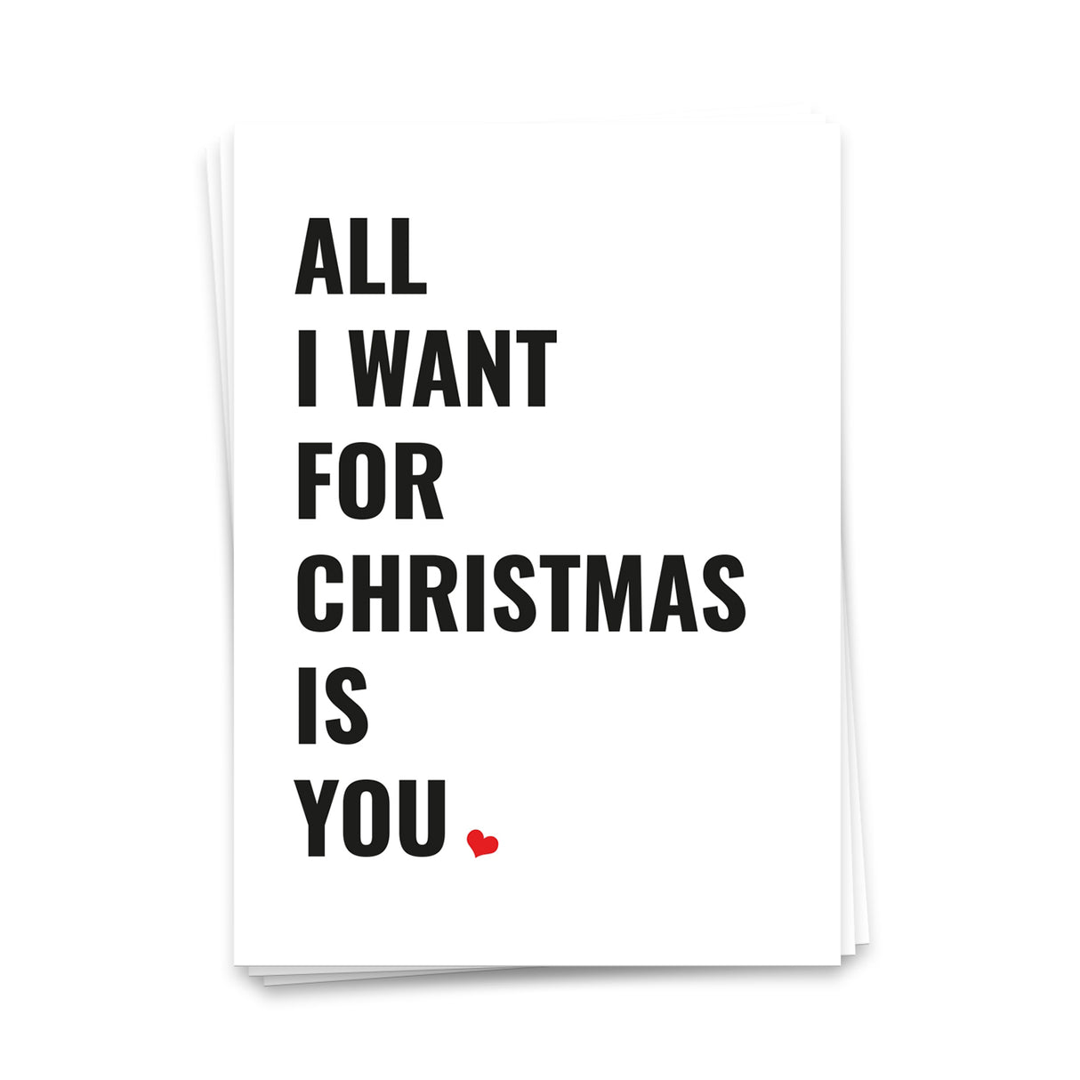 All i want for christmas is you - Weihnachtskarte