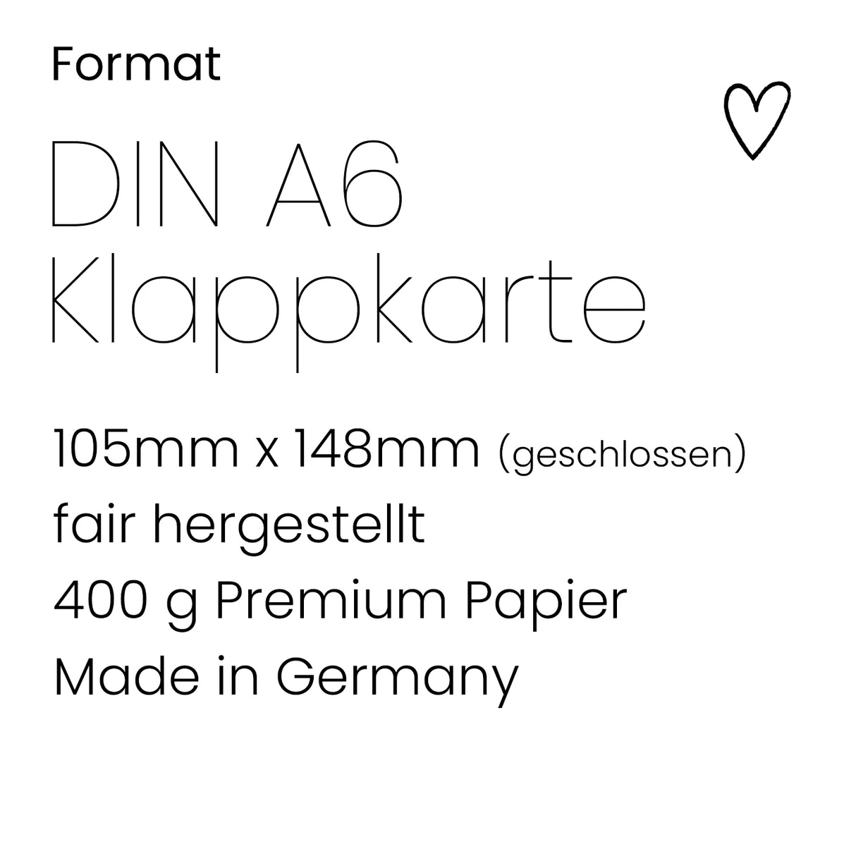 Zur Hochzeit alles Liebe - Klappkarte mit Umschlag