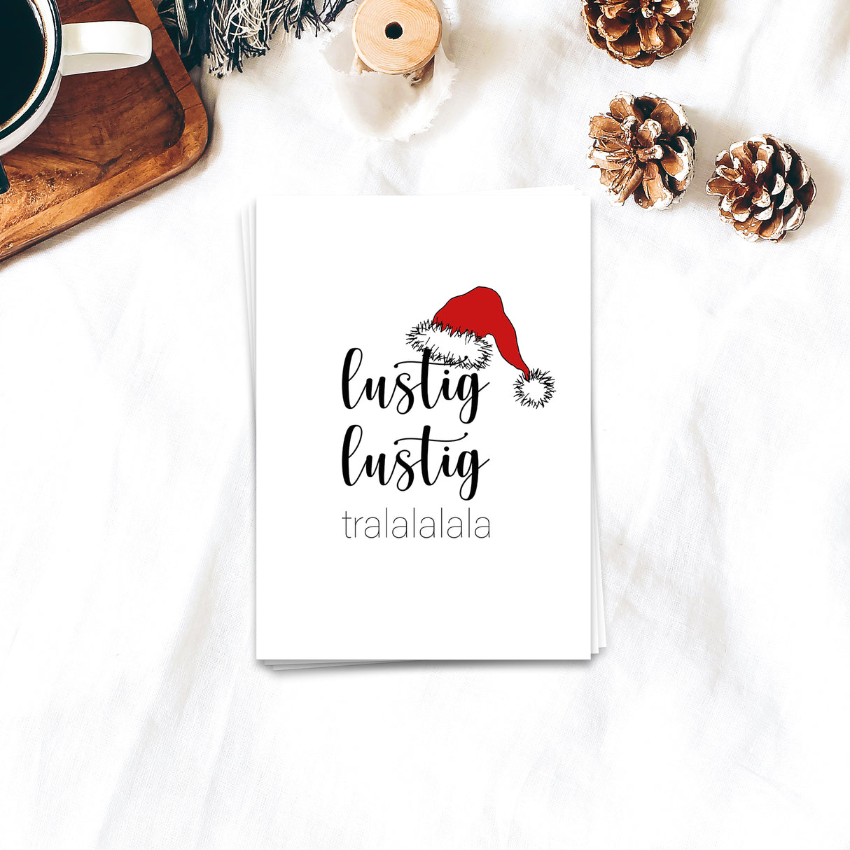 Lustig, Lustig Tralalalala - Weihnachtskarte