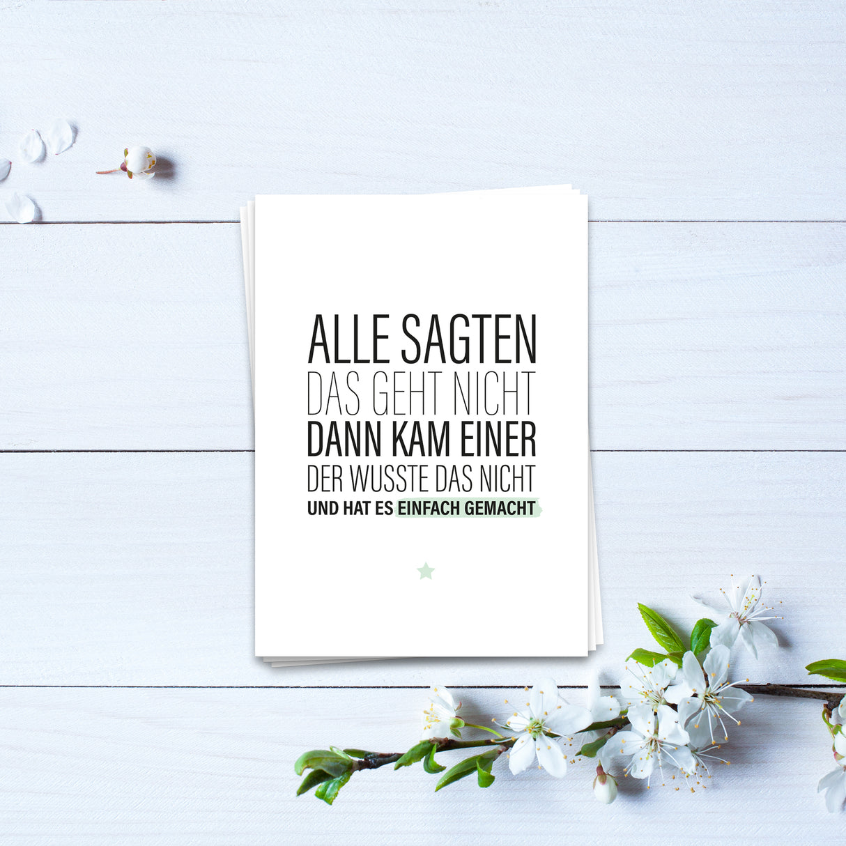 Alle sagten das geht nicht - Postkarte