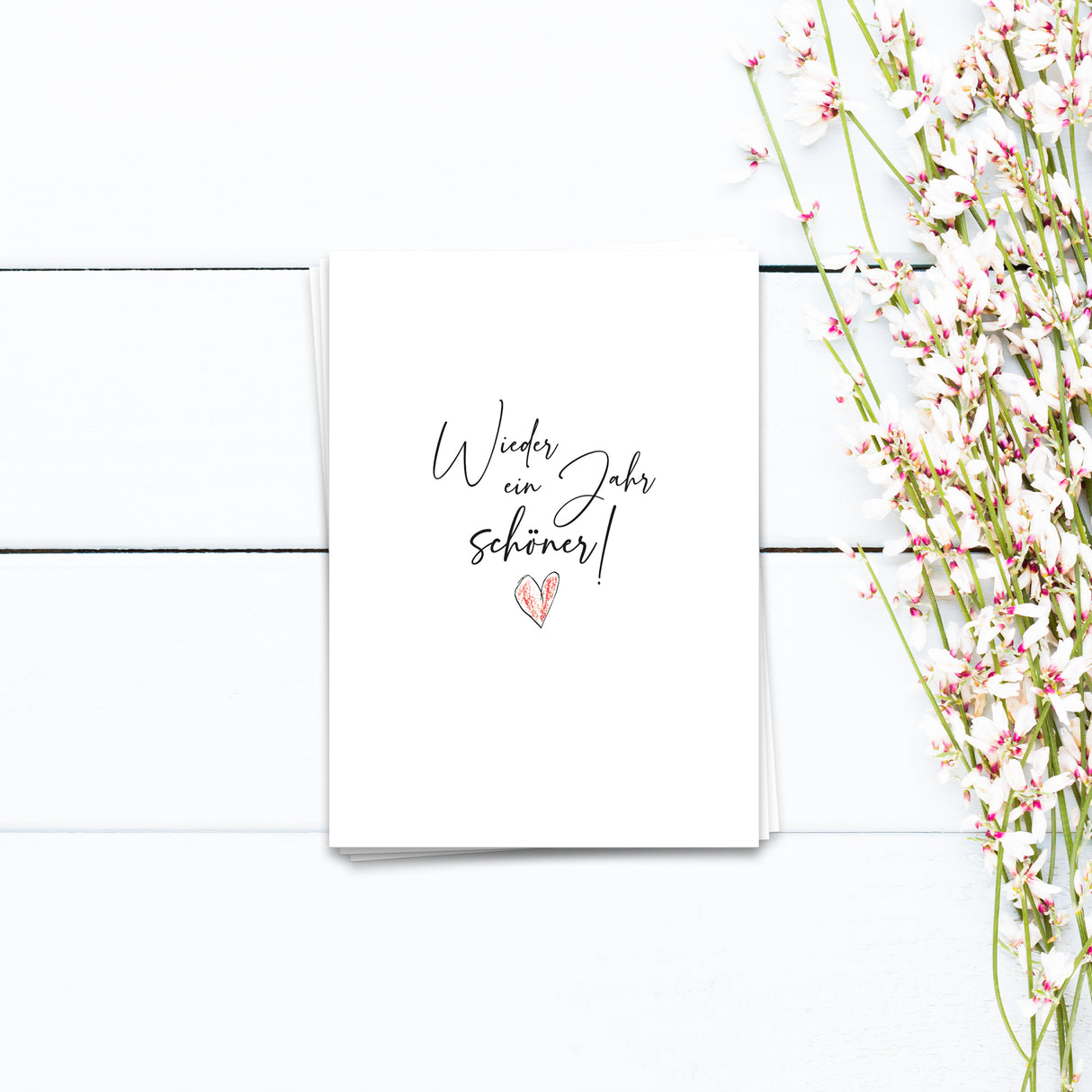 Wieder ein Jahr schöner - Postkarte