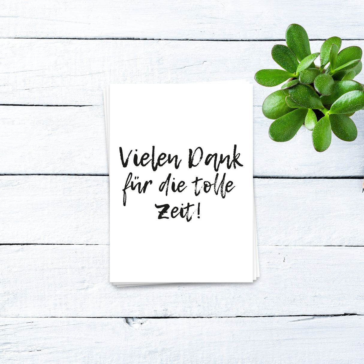 Vielen Dank für die tolle Zeit - Postkarte