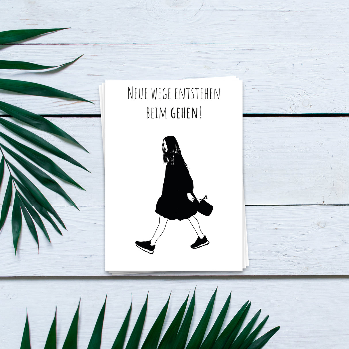 Neue Wege entstehen beim Gehen - Postkarte
