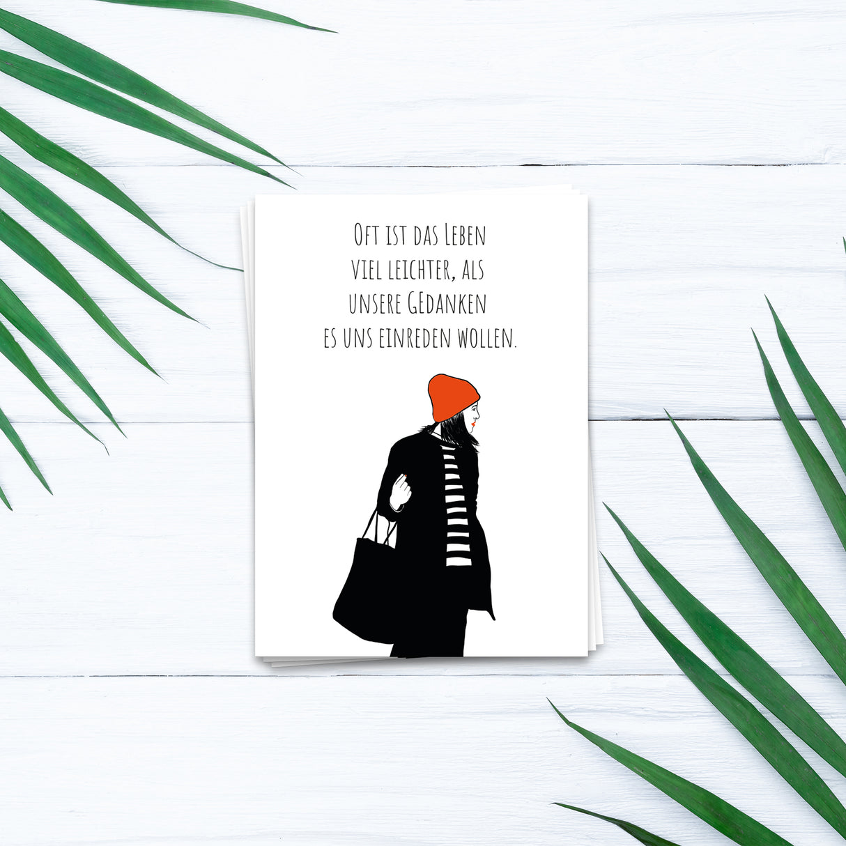Oft ist das Leben leichter - Postkarte