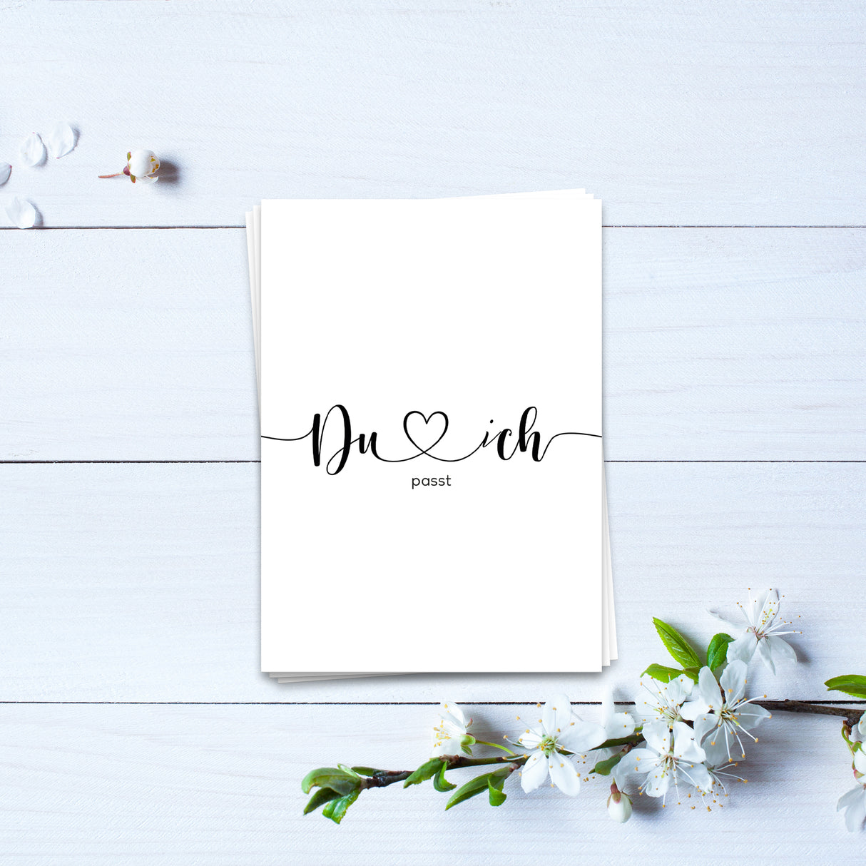 Du, ich, passt - Postkarte