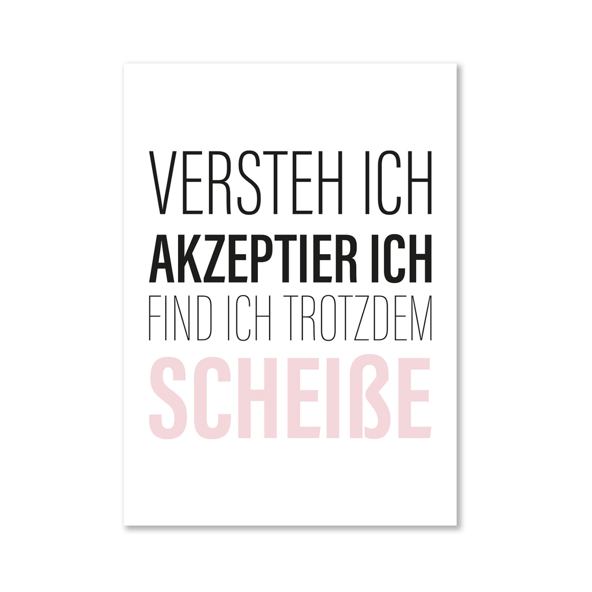 Versteh ich, akzeptier ich, finde ich trotzdem scheiße - Magnet