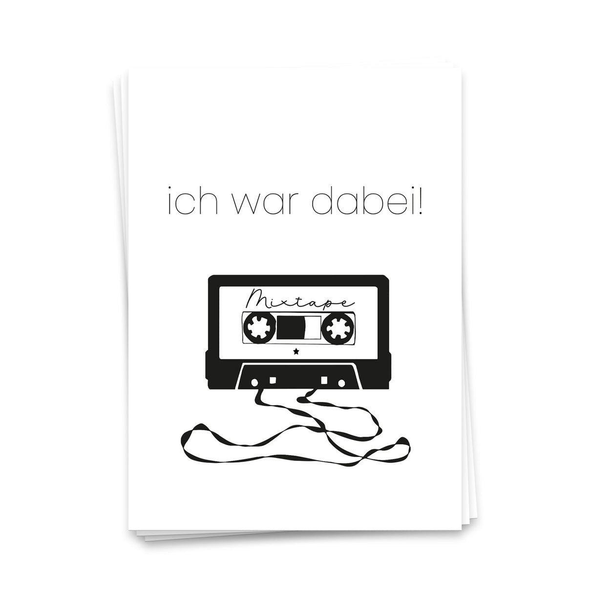 Mixtape - Postkarte