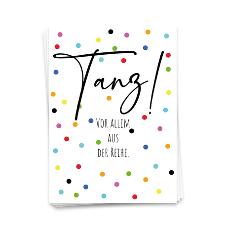 Tanz! Vor allem aus der Reihe - Postkarte