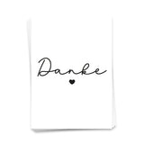 Thank you - Postkarte