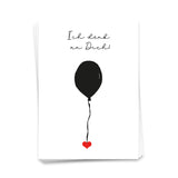Ich denk an Dich - Postkarte