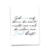 Gib nie auf - Postkarte