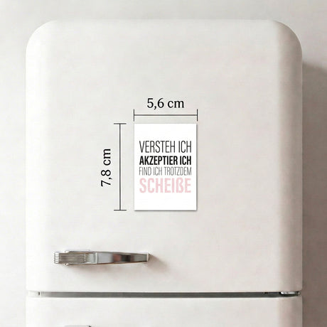 Versteh ich, akzeptier ich, finde ich trotzdem scheiße - Magnet