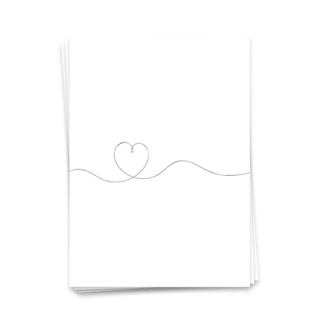Herz - Postkarte