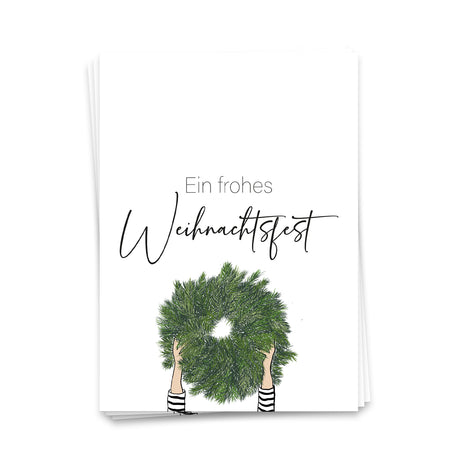 Ein frohes Weihnachtsfest - Weihnachtskarte