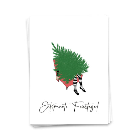 Entspannte Feiertage - Weihnachtskarte