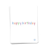 Happy Birthday Smiley - Postkarte