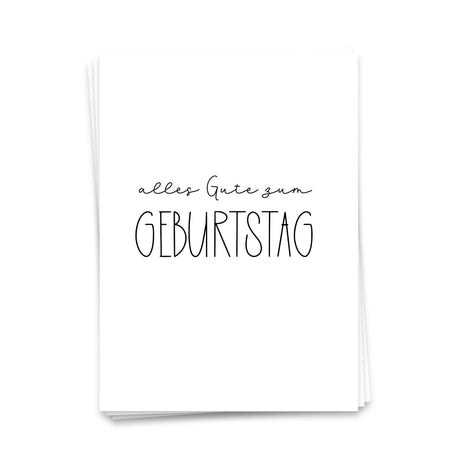 Zum Geburtstag - Postkarte