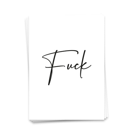 Fuck -  Postkarte