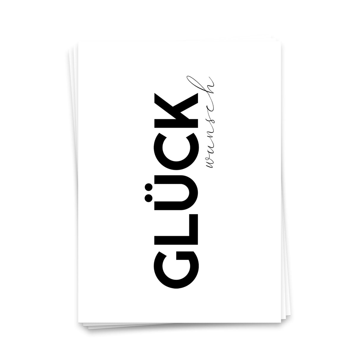 Glückwunsch -  Geburtstagskarte Glückwunschkarte