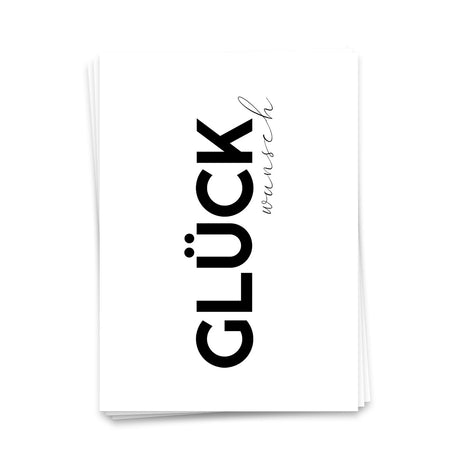 Glückwunsch -  Geburtstagskarte Glückwunschkarte