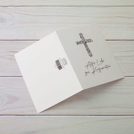 Alles Liebe zur Konfirmation - Klappkarte mit Umschlag