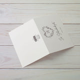 Zur Silberhochzeit alles Liebe - Klappkarte mit Umschlag