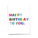 Happy Birthday to you - Postkarte