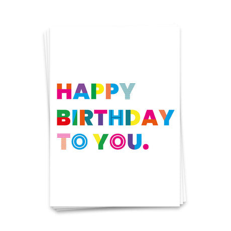 Happy Birthday to you - Postkarte