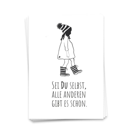 Sei du selbst, alle anderen gibt es schon - Postkarte