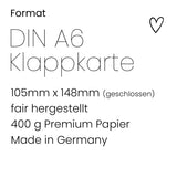 Zum Geburtstag alles Liebe - Klappkarte mit Umschlag