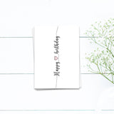 Happy Birthday mit Herz -  Postkarte