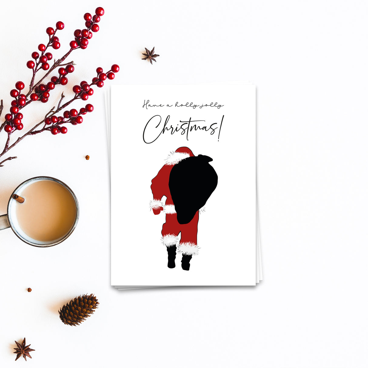 Holly jolly christmas - Weihnachtskarte