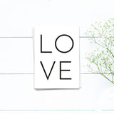Love -  Postkarte
