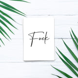 Fuck -  Postkarte